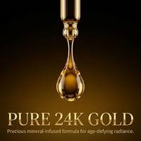 Sérum Visage Hydratant Luxe Or 24K à l'Acide Hyaluronique – Réparateur de Barrière Cutanée pour Peaux Sèches – Produits de Soin du Visage