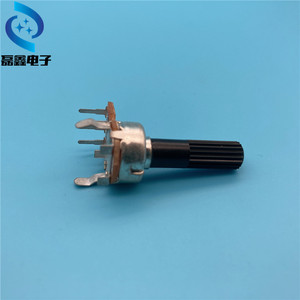 Potenciómetro Simple R12 B10/50/100K con Eje Moleteado, Resistencia Ajustable Rotativa para Dispositivos Electrónicos - Product Image 4