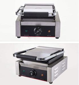 Plaque de pressage unique commerciale gril à <span class=keywords><strong>panini</strong></span> électrique professionnel <span class=keywords><strong>presse</strong></span> à <span class=keywords><strong>panini</strong></span> gril Sandwich commercial électrique avec rainure - Product Image 5