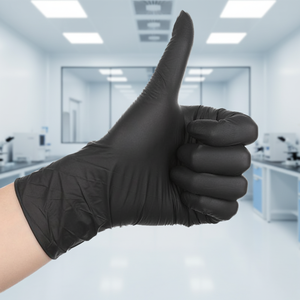 Guantes Desechables <span class=keywords><strong>de</strong></span> Vinilo Negro GATAMO ZSV017, Industriales, Resistentes al Aceite, Sin Polvo, para Cuarto Limpio, Talla S - Product Image 4