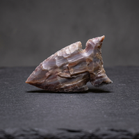 Figurine artisanale en agate en forme de pointe de flèche, 4 pouces, en pierre semi-précieuse, imitation antique, pièce d'art de collection