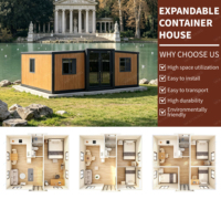 Maison conteneur préfabriquée extensible moderne de 20 pieds ou 30 pieds, maison modulaire personnalisée avec des configurations de 1, 2 ou 3 chambres