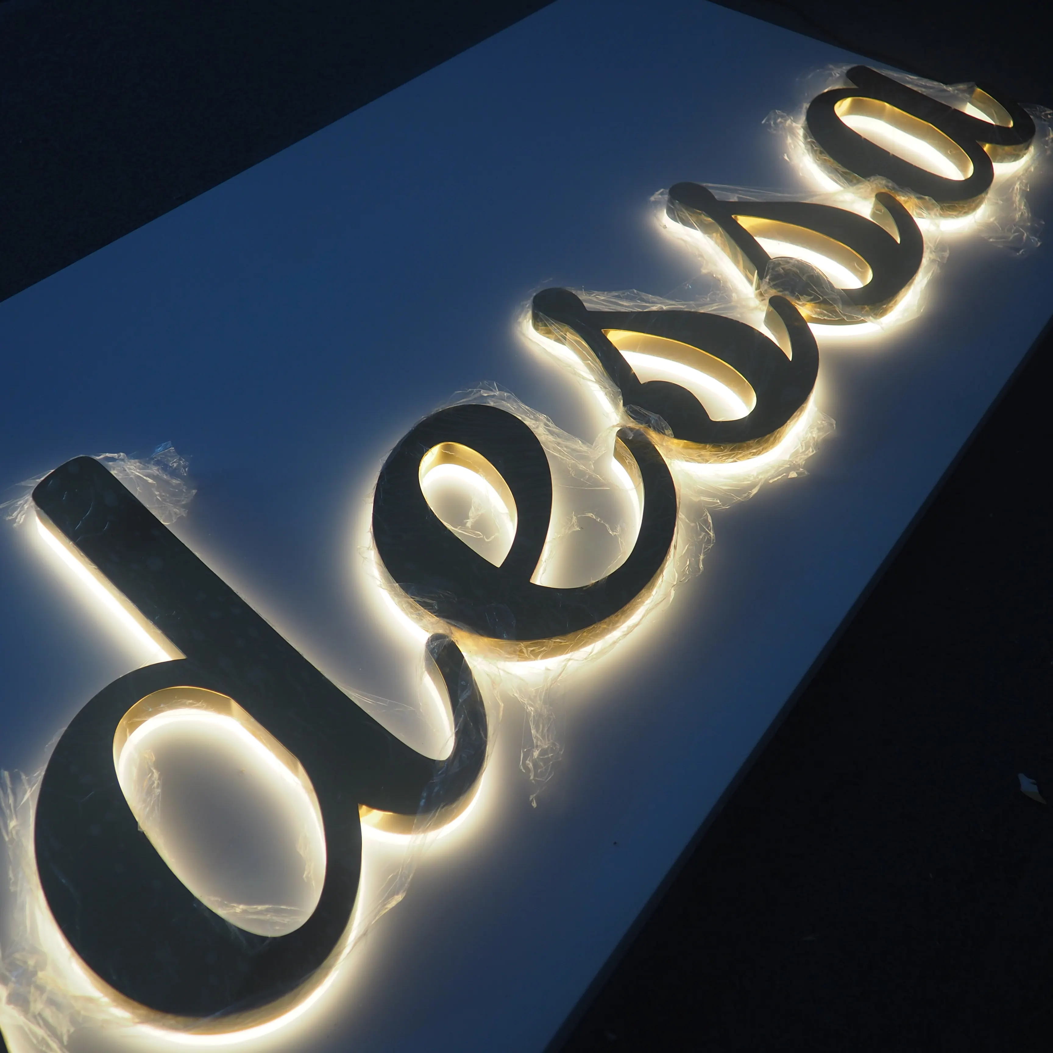 Lojas de restaurante placa do sinal eletrônico Projetos 3D LEVOU Ao Ar Livre levou Sinal carta backlit