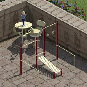 Escalera de escalada de acero al aire libre para niños, gimnasio de pared con barra de mono divertida para ejercicio, equipo de Fitness - Product Image 3