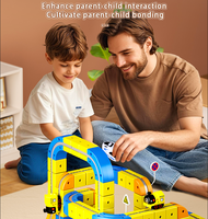 Jouet de piste magnétique multifonctionnel DIY, ensemble de piste magique sèche, train électrique, jouet de construction éducatif pour garçons et filles