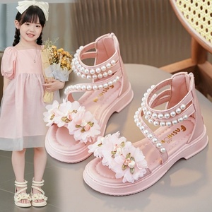 Sandali da <span class=keywords><strong>bambina</strong></span> 2025 Nuovi estivi stile fata dei fiori <span class=keywords><strong>Scarpe</strong></span> da principessa per feste, matrimoni, spettacoli, moda, suola morbida, <span class=keywords><strong>eleganti</strong></span> <span class=keywords><strong>scarpe</strong></span> da spiaggia - Product Image 2