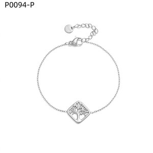 Pulsera de moda con circonita P0094 para mujer, joyería de alta calidad - Product Image 1