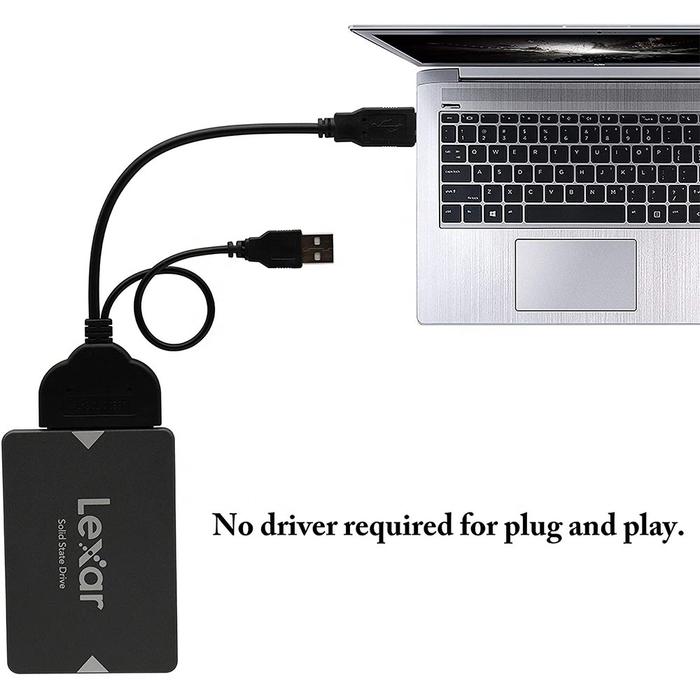 Doonjiey USB 3.0 SATA 3 To USB 3.0 Adapter Up To 6 Gbps Support 2.5 Inch HDD SSD 22 Pin