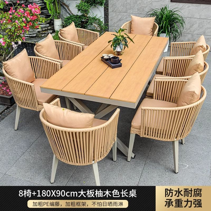 81 [180CM Large Teak Wood Long Table]