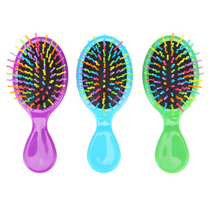 Peine de aire colorido con cojín de aire, mini peine de masaje para peinar el cabello, portátil, para niños, tamaño pequeño, de plástico - Product Image 1