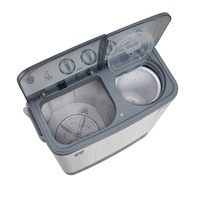 Lave-linge portable 2-en-1, capacité de lavage 5 kg et essorage 3 kg, idéal pour le camping, les dortoirs, les appartements, les chambres universitaires
