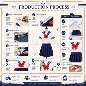 Uniforme scolaire féminin 2026, costume de cosplay sexy pour étudiante, tenue de marin, costume japonais à manches courtes JK, jupes plissées pour filles - Product Image 4