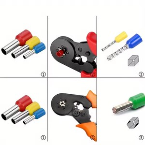 1200PCS VE Tube Type Cold Pressed Wiring Terminal HSC8 6-4A Clamp Pin Type Copper Nose Socket Pressure Wire - Product Image 3