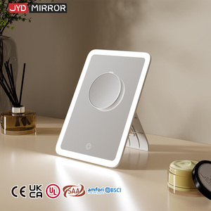 Nhà cung cấp <span class=keywords><strong>Ultra</strong></span> Slim Trắng vuông với đứng 3 màu sắc chế độ có thể sạc lại Vanity gương Lights up <span class=keywords><strong>Led</strong></span> Du Lịch Xách Tay gương - Product Image 1