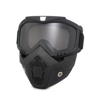 Masque de protection tactique pour le cyclisme, coupe-vent, anti-sable, équipement de sport de plein air, camping, EDC en plastique