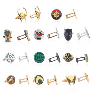 Vendita Diretta della fabbrica Marvel Revengers Supereroe Logo Della Lega Dei Monili Gemelli - Product Image 2