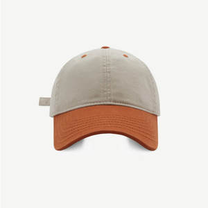 Two-<b>Tone</b> Embroidered Logo 6-Panel Golf Hat Custom Logo Cotton Twill Baseball Cap Black IVA-C-G-80 - Product Image 5