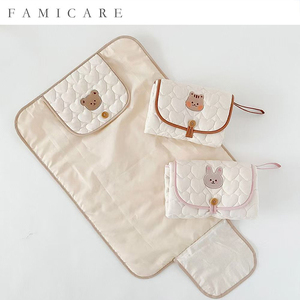 Tapis <span class=keywords><strong>à</strong></span> <span class=keywords><strong>langer</strong></span> portable pour bébé, imperméable, pliable, <span class=keywords><strong>sac</strong></span> <span class=keywords><strong>à</strong></span> <span class=keywords><strong>langer</strong></span> multifonctionnel, adorable dessin animé, station <span class=keywords><strong>à</strong></span> <span class=keywords><strong>langer</strong></span>, organisateur de crèche - Product Image 2