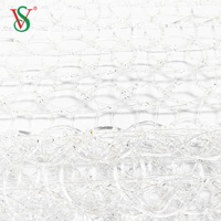 Résistance aux UV fait à la main Hotsale haute qualité décoration de noël motif lumières matériaux PVC maille filet tapis