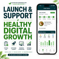 Desarrollo de Aplicaciones de Pedidos de Comida Saludable para Empresas, para IOS y Android, con Filtro de Nutrición y Cálculo de Calorías, LionCreate