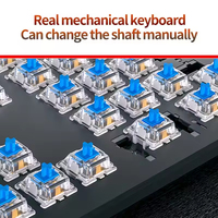 Clavier mécanique ergonomique polyvalent à 104 touches avec rétroéclairage pour claviers de jeu