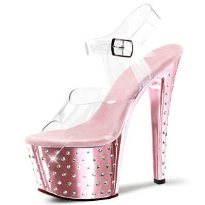 מותאם אישית 17 ס "מ עקבים גבוהים מוט נעלי ריקוד נעלי <span class=keywords><strong>rhinestone</strong></span> סטריפטיז אקזוטיים סנדלים מועדון לילה דגם נעלי נשים סנדלים - Product Image 2