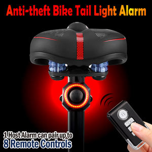 <span class=keywords><strong>Klaxon</strong></span> lumineux de cycle de freinage automatique extérieur étanche IP65 Rechargeable <span class=keywords><strong>vélo</strong></span> pour l'équitation avertissement alarme de <span class=keywords><strong>vélo</strong></span> arrière à distance - Product Image 5