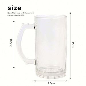 Taza de Vidrio Esmerilado para Sublimación de 16 oz, Recubierta con Tinte para Transferencia de Calor, Disponible en Stock - Product Image 2