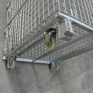 Fabbrica della gabbia metallica della gabbia metallica del contenitore di stoccaggio delle merci della gabbia pieghevole personalizzata - Product Image 2