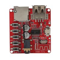 Placa de decodificación MP3 WAV 4.1 compatible con coche, amplificador de altavoz, módulo receptor de audio modificado, compatible con USB/TF/U Disk