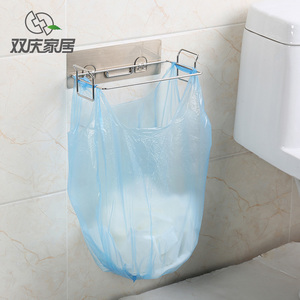 Étagère de rangement de cuisine en acier inoxydable, porte-sac à ordures, étagère de rangement de cuisine - Product Image 2