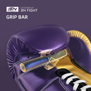 BN grosir seni bela diri dan sarung tangan tinju kustom Muay Thai Sarung tangan tinju kulit serat mikro sarung tangan tinju bertali - Product Image 5
