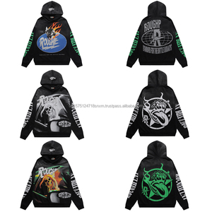 Sweat à capuche pour homme de qualité supérieure, style décontracté, effet délavé, coupe ample, vintage, pour sports aquatiques, marques tendance - Product Image 1