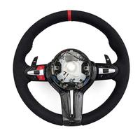 Volant personnalisé M Performance en cuir noir avec marqueur rouge et palettes de changement de vitesse pour BMW F30 F10 F20 Chassis Remplacement direct