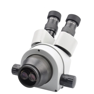 7X-45X Simul Focal Trinocular tubo estéreo <span class=keywords><strong>microscopio</strong></span> cabeza de visualización piezas de zoom cámara <span class=keywords><strong>ocular</strong></span> Interfaz de vídeo luz LED - Product Image 6