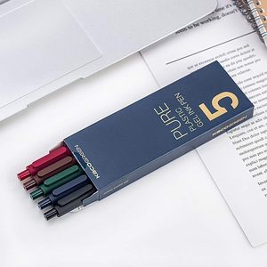 Bolígrafos de Gel Retráctiles de Colores Vintage KACO Soft Touch, Bolígrafos de Punta Fina de Colores Retro para la Escuela, Oficina y Hogar - Product Image 5