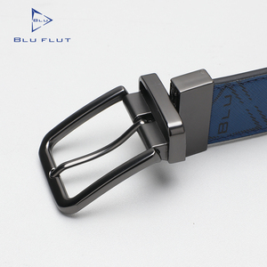 BLUFLUT Cintura Cinto de Couro Moda Masculina com Fivela Giratória Liga Cinto do Homem - Product Image 6