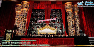 Décor de réception de mariage 6 pièces, décor de scène, en Fiber, pour les cérémonies de mariage japonaises, de style palais asiatique - Product Image 5