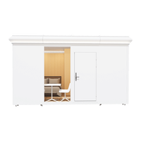 Poste de surveillance urbain modulaire en aluminium étanche et écologique pour quartier, cabine mobile avec caméra de sécurité installable