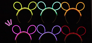 Serre-tête lumineux personnalisé en forme d'oreilles de lapin, jetable, très populaire, pour la décoration de fêtes d'enfants, portable - Product Image 3
