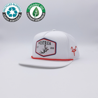 Bulk Vintage Outdoor Custom 5 Panel Rope Cotton Patch Logo Snapback Caps Hats