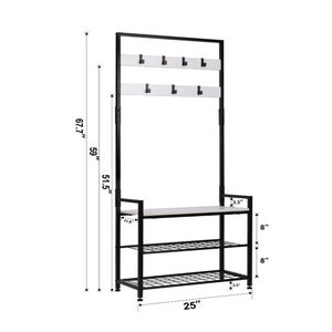 <span class=keywords><strong>ชั้น</strong></span>เก็บของไม้โถงต้นไม้ชั้นวางเสื้อโค้ทพร้อมแท่น<span class=keywords><strong>วาง</strong></span>รองเท้าโต๊ะโลหะที่ยังไม่เสร็จห้องนั่งเล่นเฟอร์นิเจอร์โดดเด่น - Product Image 5