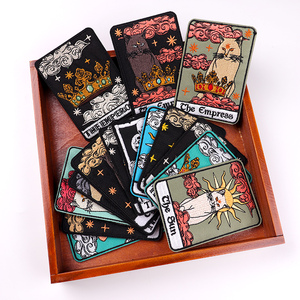 En gros Nouveau Populaire Punk Tarot Carte Fer sur Broderie Patchs Personnalisé Applique Fusible <span class=keywords><strong>Patch</strong></span> <span class=keywords><strong>pour</strong></span> Vêtements DIY Décoration - Product Image 3