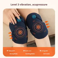Ceinture de massage chauffante électrique en graphène pour le genou, avec compression chaude vibrante, protection pour le genou, ceinture enveloppante pour le genou