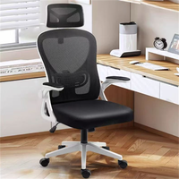 Chaise de bureau de direction ergonomique moderne soutien lombaire respirant dos solide hauteur réglable confortable tissu longue heure