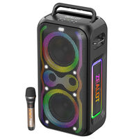 Altavoz Karaoke Inalámbrico para Exteriores Zealot Original PT21M 200W, Portátil, con Luz RGB, Batería de 48000mAh, Altavoz BT para Computadora