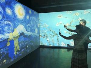 2m * 9m (370 pulgadas) de pantalla grande de alta precisión holograma publicidad interactiva <span class=keywords><strong>waal</strong></span> de proyección - Product Image 6