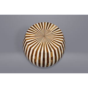 Nouvelle table d'appoint ronde en teck avec incrustations en os, best-seller, fournisseur en gros de meubles en vrac de Jodhpur, Rajasthan - Product Image 3