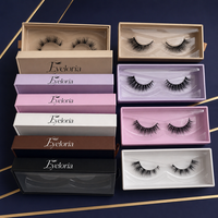 Cils en gros, cils 3D volumineux et effilés, bande complète, 10-12mm, avec emballage personnalisable et marque privée