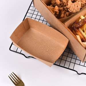 Boîtes personnalisées pour plateaux de charcuterie avec couvercle, emballage pour plateaux de <span class=keywords><strong>brunch</strong></span> et de dégustation, boîte à emporter en papier kraft pour aliments - Product Image 4